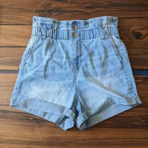 Ariya Jeans denim paper bag shorts